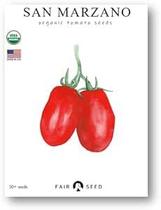 Organic San Marzano Tomato Seeds 50+ Seeds