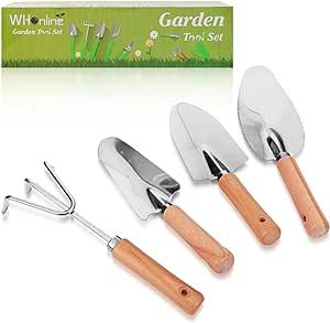 Whonline Gardening Tools Set of 4, Garden Tool Kit Comes Gardening Gifts,Gardening Tools and Supplies,Multifunctional Fertilizer Products