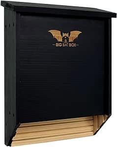 BIGBATBOX - Bat House for Outdoors - Clean Your Backyard from Mosquitoes - Wooden Bat House Kit - with Our Proven Bat Box Design, You are Almost Guaranteed to Attract Bats! WildYard