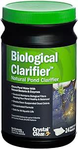 CrystalClear BioClarifier - Natural Pond Clarifier - 24 Packets Treats Up to 24,000 Gallons