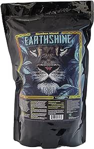 GreenGro Earthshine - Biochar & Humic Acid Blend/Activated Charcoal/Sequesters Carbon/Organic Soil Booster, Top Soil, Plant Food/Compost Tea Accelerator/Derived from Worm Castings / 5lb