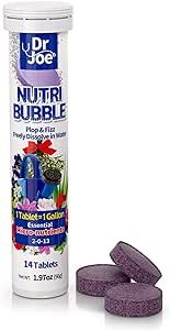 Dr. Joe Nutri Bubble Plant Food - All Purpose Water Soluble Fertilizer with Micronutrients (14 Fizzing Tablets, Makes 14 Gallons)