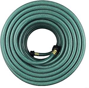 Darnassus PVC Garden Hose 1/2 Inch, Flexible Water Hose with Male and Female Fittings, No Leaking, Heavy Duty, for Household, Outdoors, Lawns, Patio (100 FT, Green)